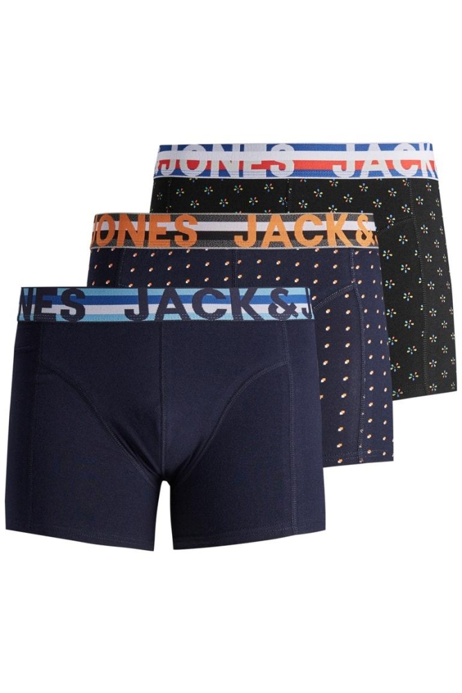 JACHENRIK TRUNKS 3 PACK NOOS 12151351 Black/Navy Blazer
